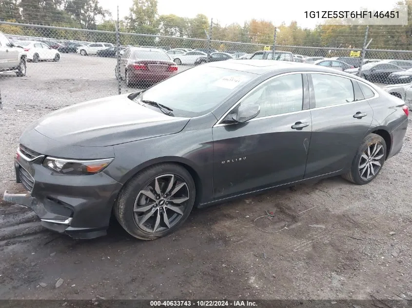 2017 Chevrolet Malibu 1Lt VIN: 1G1ZE5ST6HF146451 Lot: 40633743