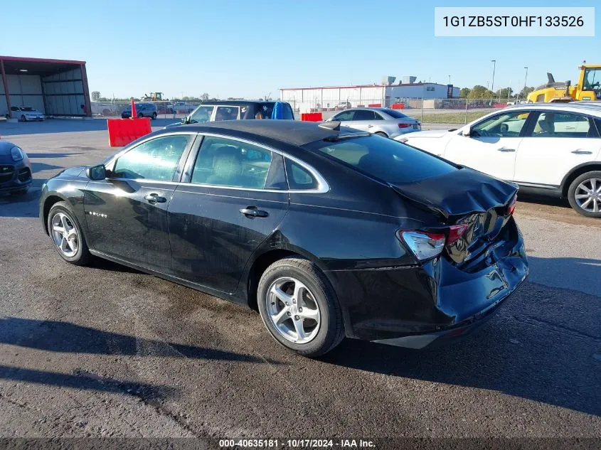 2017 Chevrolet Malibu Ls VIN: 1G1ZB5ST0HF133526 Lot: 40635181