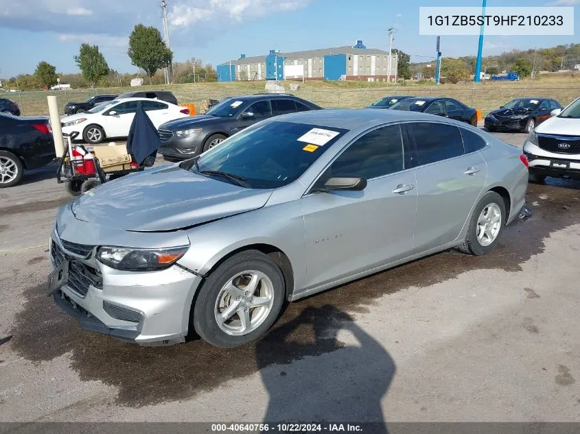 2017 Chevrolet Malibu Ls VIN: 1G1ZB5ST9HF210233 Lot: 40640756