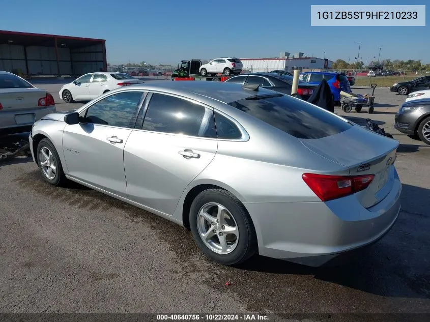 2017 Chevrolet Malibu Ls VIN: 1G1ZB5ST9HF210233 Lot: 40640756