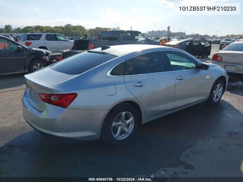 2017 Chevrolet Malibu Ls VIN: 1G1ZB5ST9HF210233 Lot: 40640756