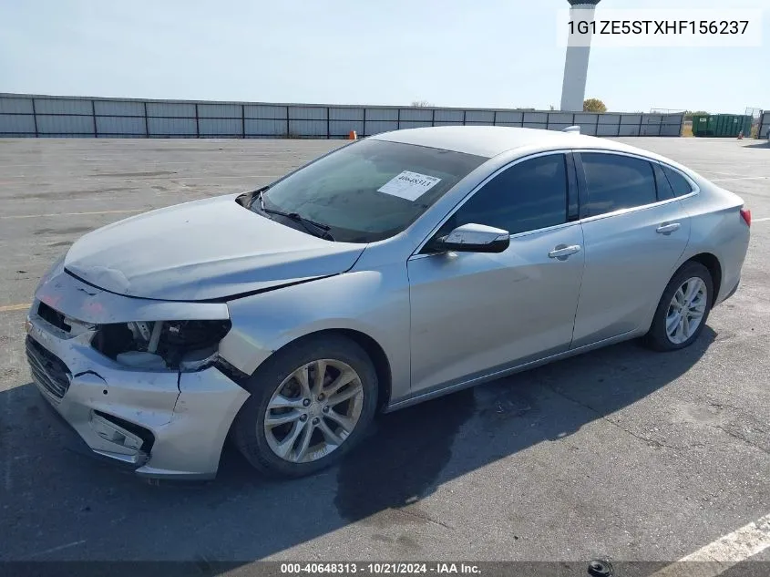 2017 Chevrolet Malibu Lt VIN: 1G1ZE5STXHF156237 Lot: 40648313