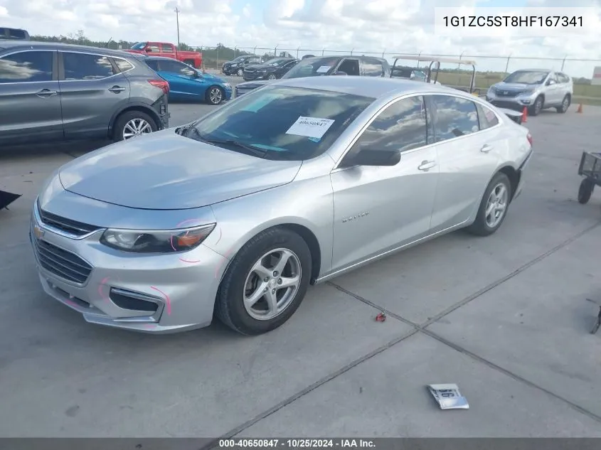 2017 Chevrolet Malibu 1Fl VIN: 1G1ZC5ST8HF167341 Lot: 40650847