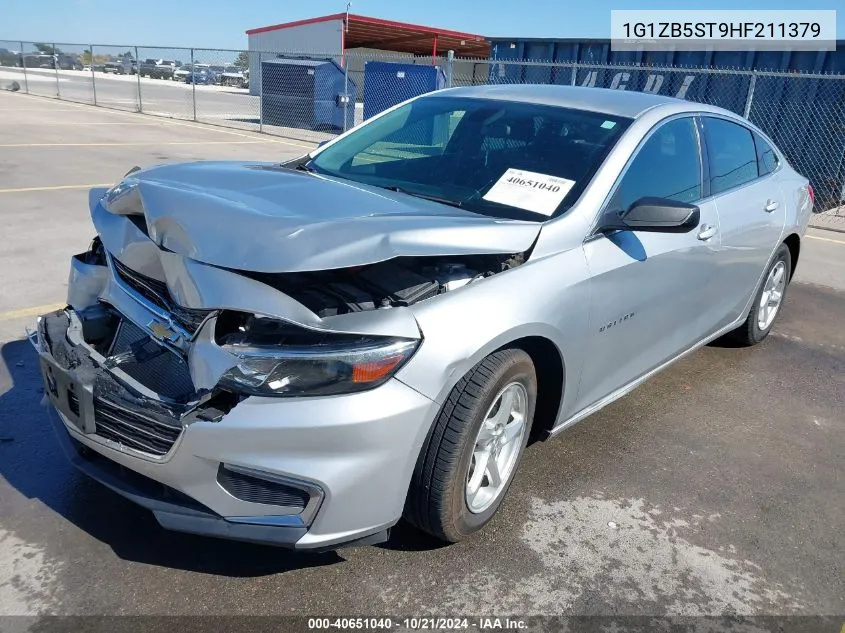 2017 Chevrolet Malibu Ls VIN: 1G1ZB5ST9HF211379 Lot: 40651040