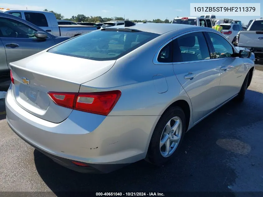 2017 Chevrolet Malibu Ls VIN: 1G1ZB5ST9HF211379 Lot: 40651040