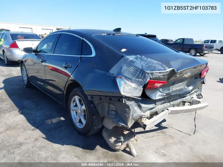 2017 Chevrolet Malibu Ls VIN: 1G1ZB5ST2HF103783 Lot: 40654345