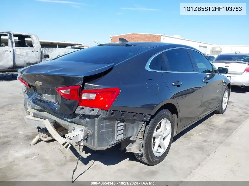 2017 Chevrolet Malibu Ls VIN: 1G1ZB5ST2HF103783 Lot: 40654345