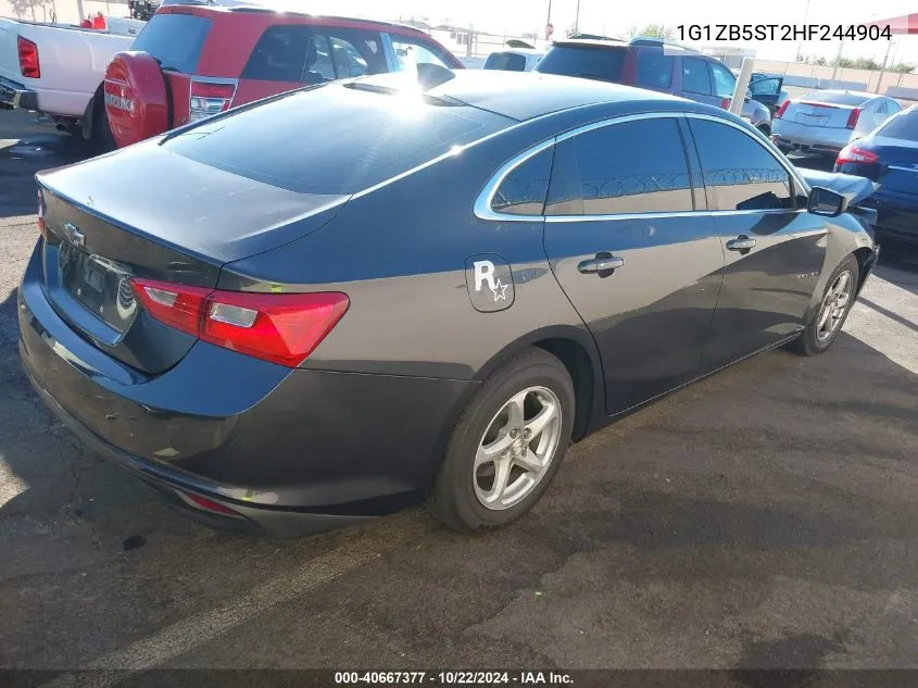 2017 Chevrolet Malibu Ls VIN: 1G1ZB5ST2HF244904 Lot: 40667377