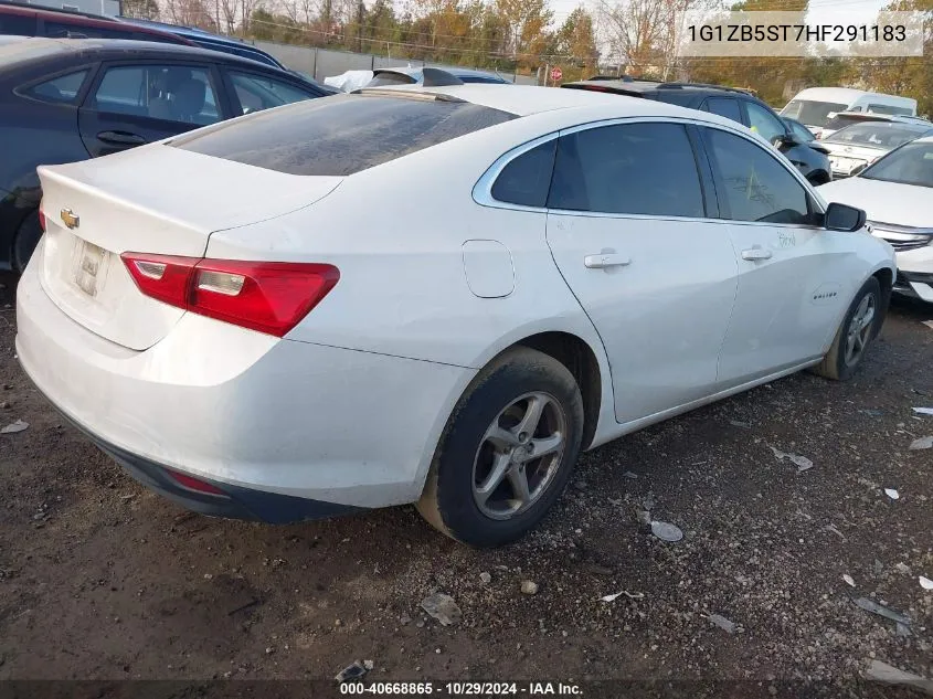 2017 Chevrolet Malibu Ls VIN: 1G1ZB5ST7HF291183 Lot: 40668865