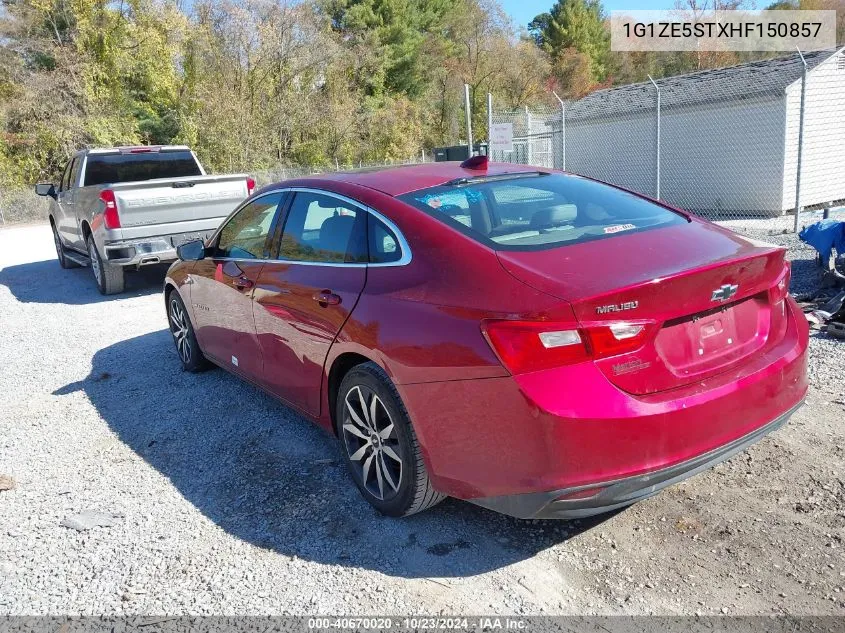 2017 Chevrolet Malibu 1Lt VIN: 1G1ZE5STXHF150857 Lot: 40670020