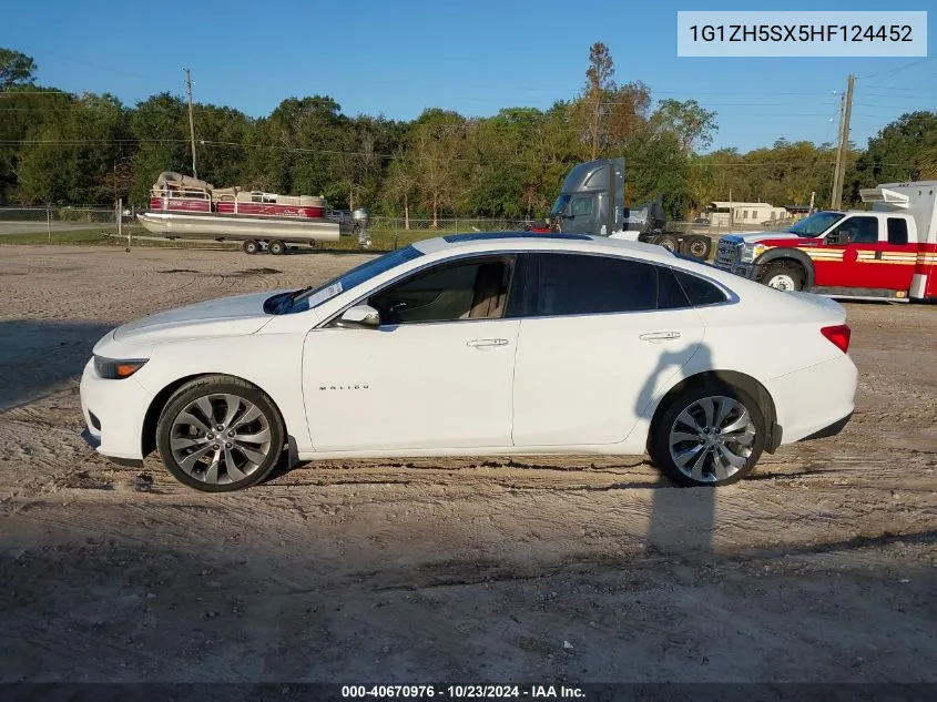 2017 Chevrolet Malibu Premier VIN: 1G1ZH5SX5HF124452 Lot: 40670976