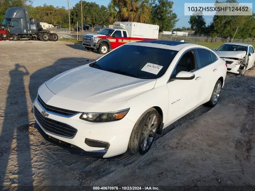 2017 Chevrolet Malibu Premier VIN: 1G1ZH5SX5HF124452 Lot: 40670976