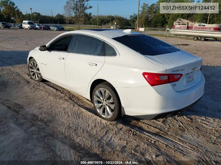 2017 Chevrolet Malibu Premier VIN: 1G1ZH5SX5HF124452 Lot: 40670976