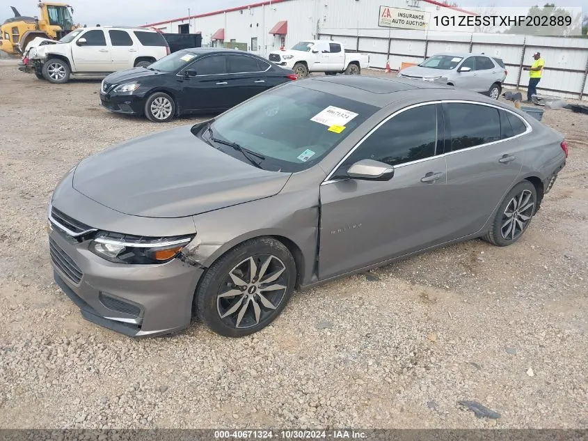 2017 Chevrolet Malibu 1Lt VIN: 1G1ZE5STXHF202889 Lot: 40671324