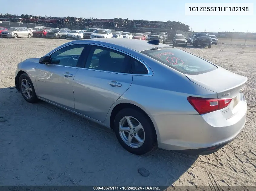 2017 Chevrolet Malibu Ls VIN: 1G1ZB5ST1HF182198 Lot: 40675171