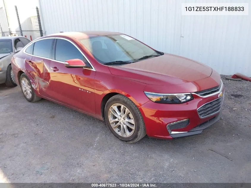 1G1ZE5STXHF188833 2017 Chevrolet Malibu 1Lt