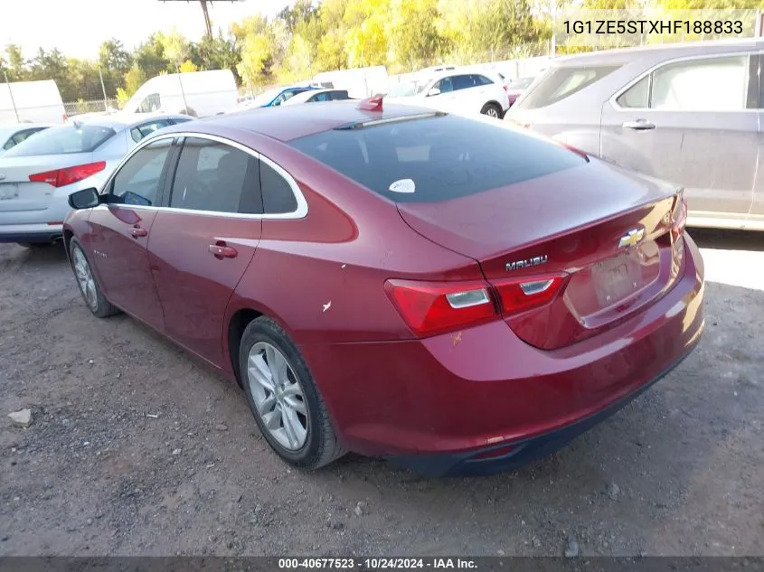 1G1ZE5STXHF188833 2017 Chevrolet Malibu 1Lt