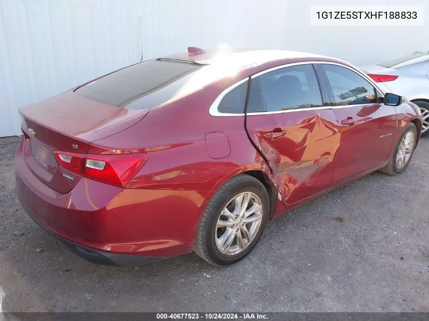 1G1ZE5STXHF188833 2017 Chevrolet Malibu 1Lt