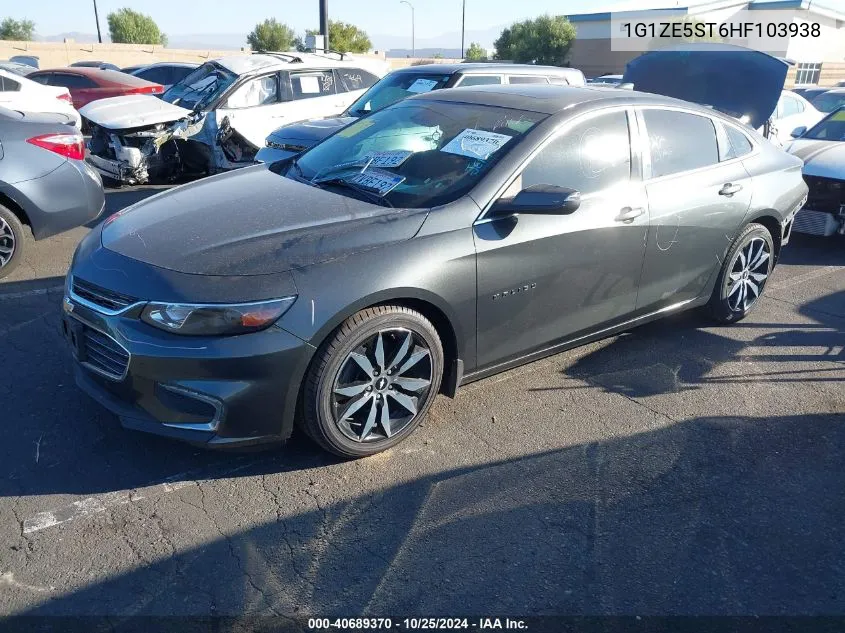 2017 Chevrolet Malibu 1Lt VIN: 1G1ZE5ST6HF103938 Lot: 40689370