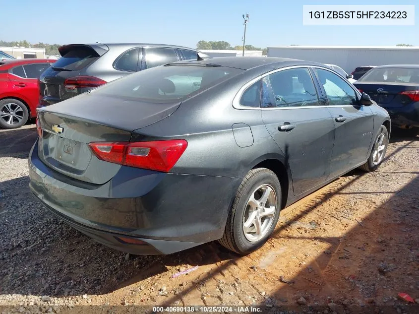 2017 Chevrolet Malibu Ls VIN: 1G1ZB5ST5HF234223 Lot: 40690138