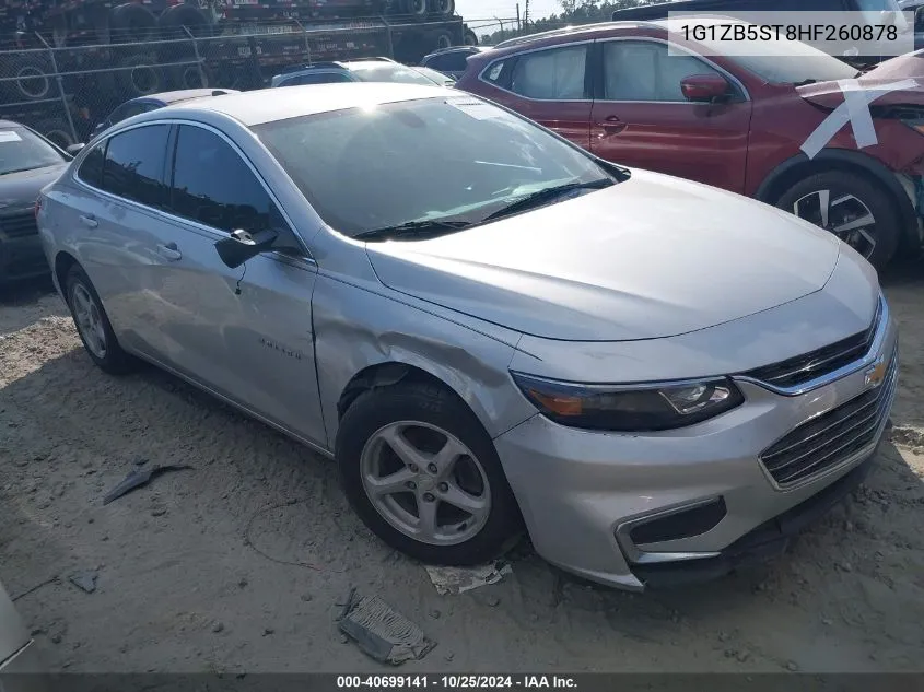 1G1ZB5ST8HF260878 2017 Chevrolet Malibu Ls