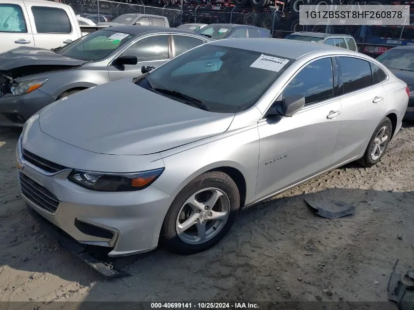 1G1ZB5ST8HF260878 2017 Chevrolet Malibu Ls