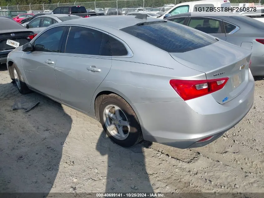 2017 Chevrolet Malibu Ls VIN: 1G1ZB5ST8HF260878 Lot: 40699141