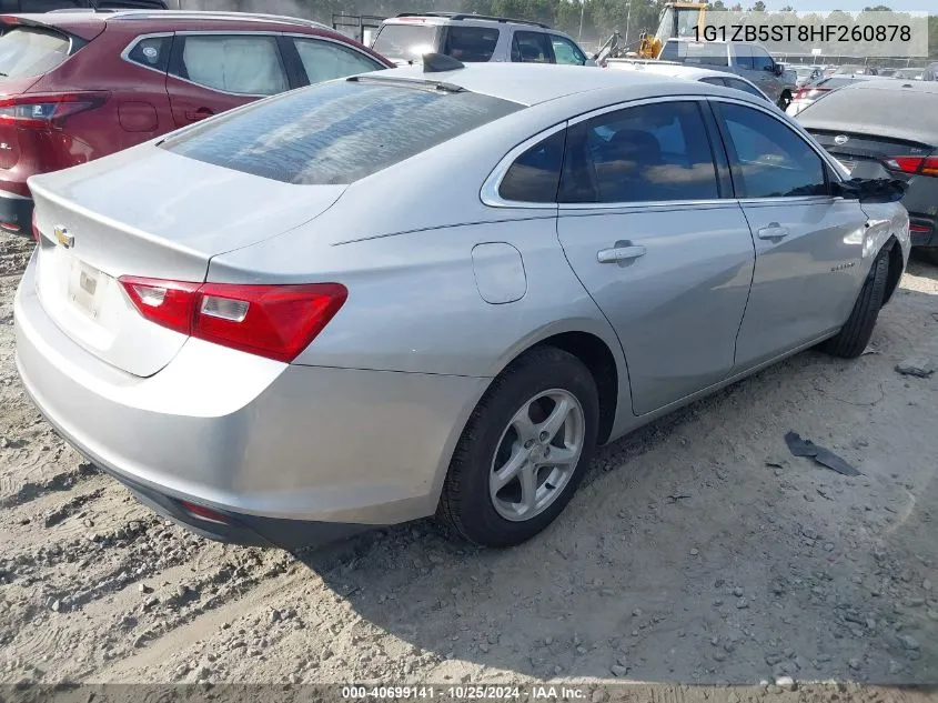 2017 Chevrolet Malibu Ls VIN: 1G1ZB5ST8HF260878 Lot: 40699141