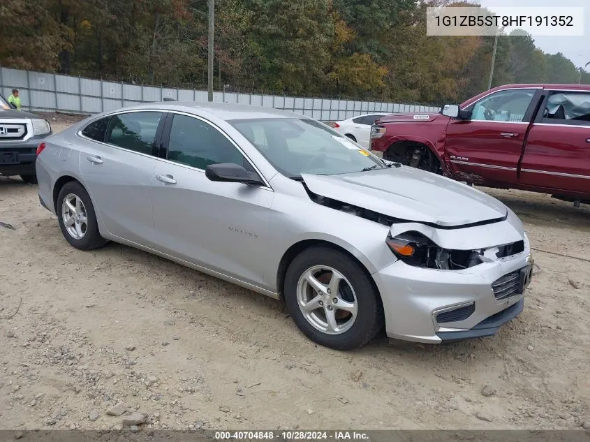 2017 Chevrolet Malibu Ls VIN: 1G1ZB5ST8HF191352 Lot: 40704848