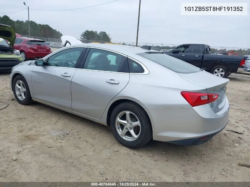 2017 Chevrolet Malibu Ls VIN: 1G1ZB5ST8HF191352 Lot: 40704848