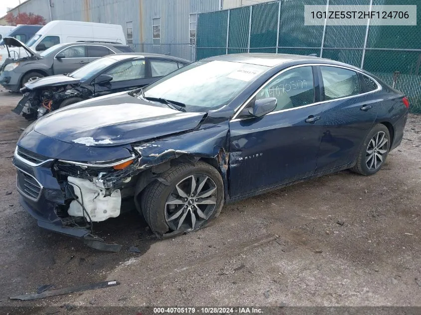 2017 Chevrolet Malibu 1Lt VIN: 1G1ZE5ST2HF124706 Lot: 40705179