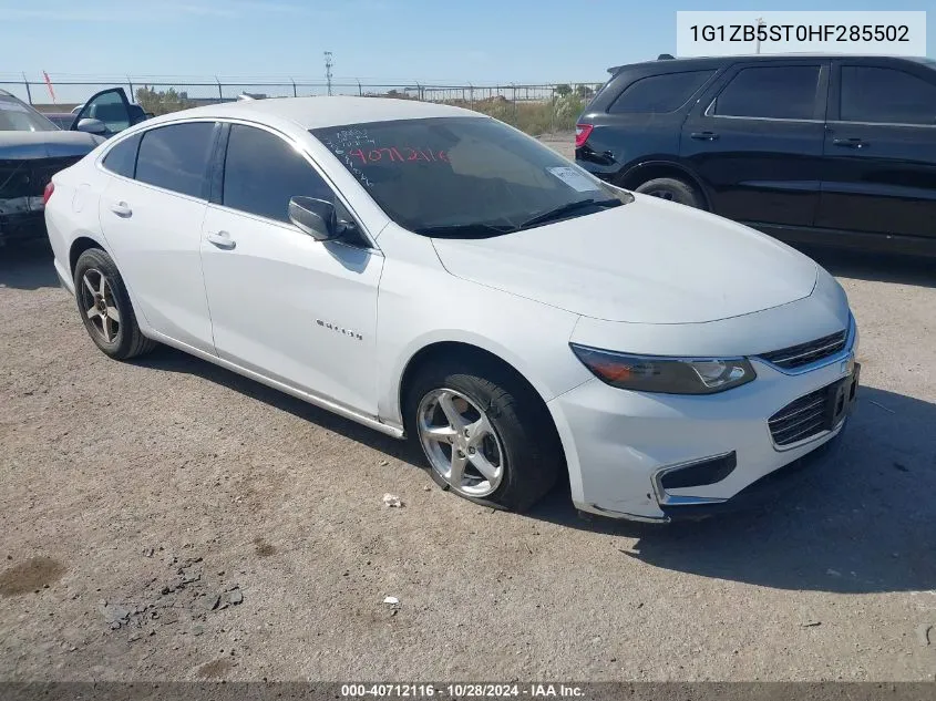 2017 Chevrolet Malibu Ls VIN: 1G1ZB5ST0HF285502 Lot: 40712116