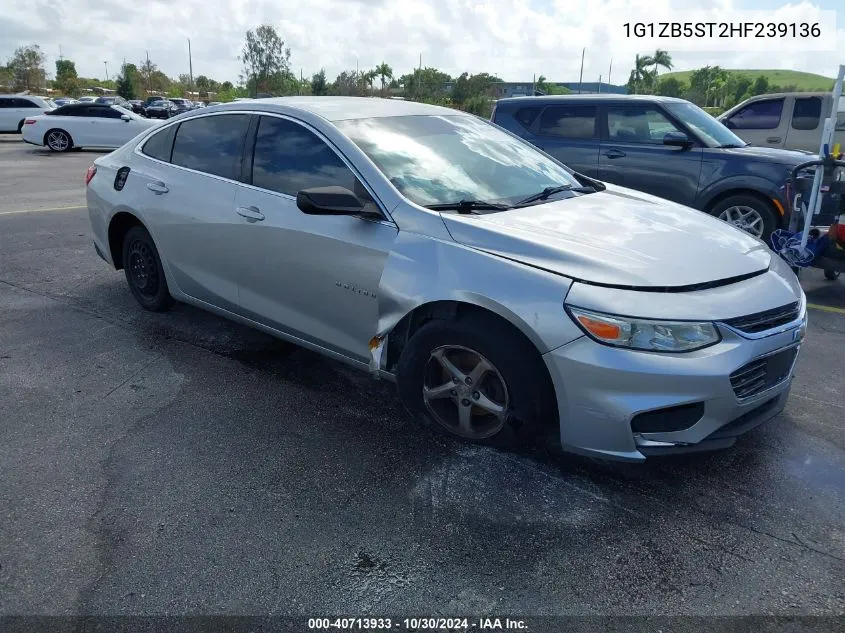 2017 Chevrolet Malibu Ls VIN: 1G1ZB5ST2HF239136 Lot: 40713933