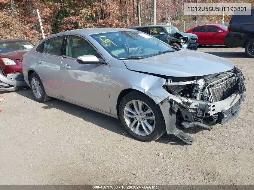 2017 Chevrolet Malibu Hybrid VIN: 1G1ZJ5SU5HF193801 Lot: 40717650