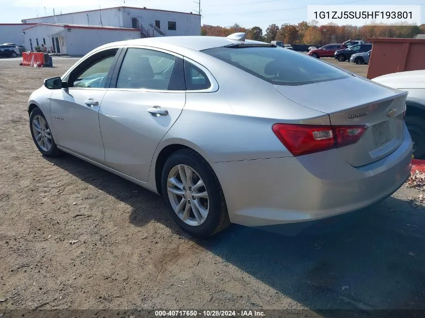 2017 Chevrolet Malibu Hybrid VIN: 1G1ZJ5SU5HF193801 Lot: 40717650