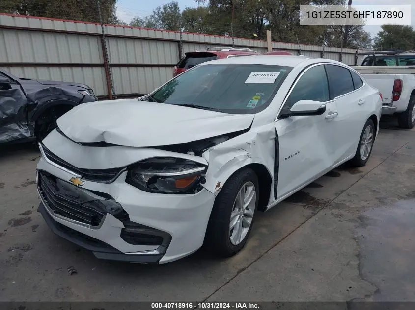 2017 Chevrolet Malibu 1Lt VIN: 1G1ZE5ST6HF187890 Lot: 40718916