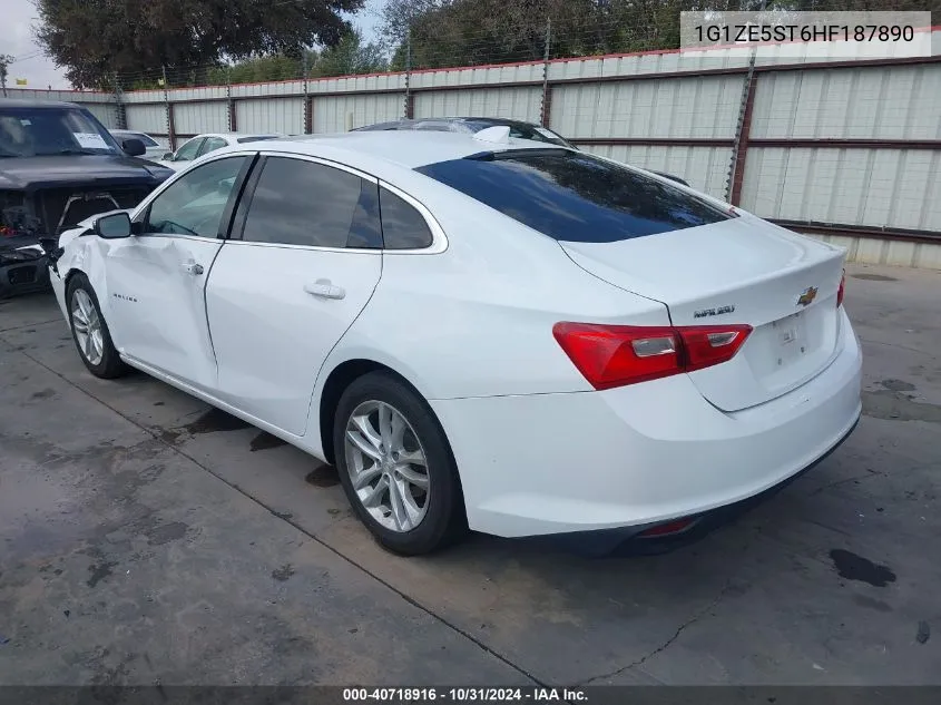 2017 Chevrolet Malibu 1Lt VIN: 1G1ZE5ST6HF187890 Lot: 40718916