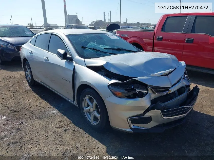 2017 Chevrolet Malibu 1Fl VIN: 1G1ZC5ST1HF270472 Lot: 40724980