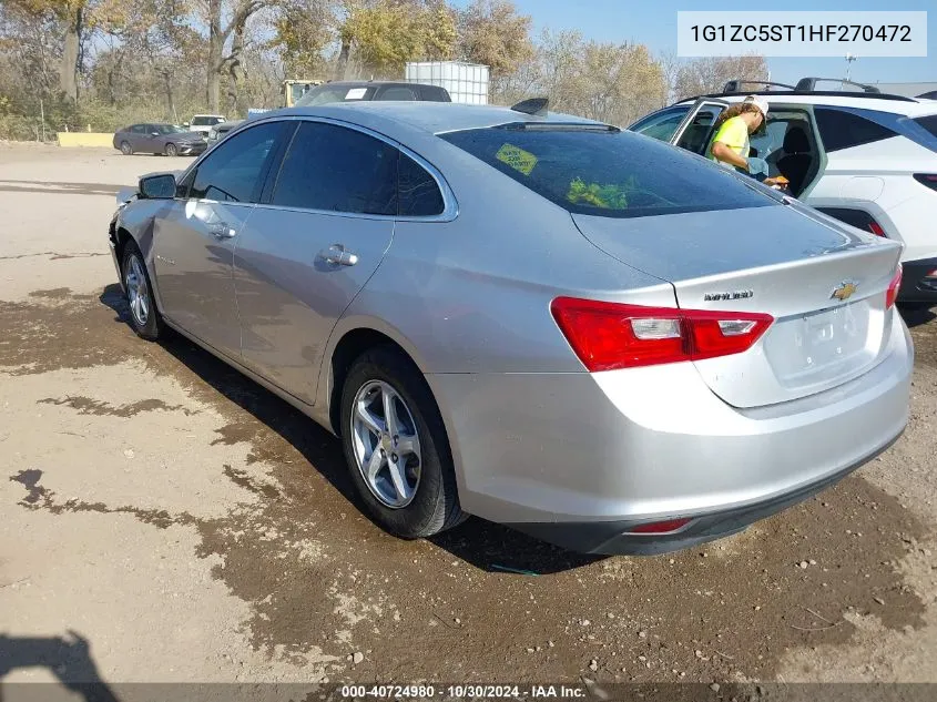 2017 Chevrolet Malibu 1Fl VIN: 1G1ZC5ST1HF270472 Lot: 40724980