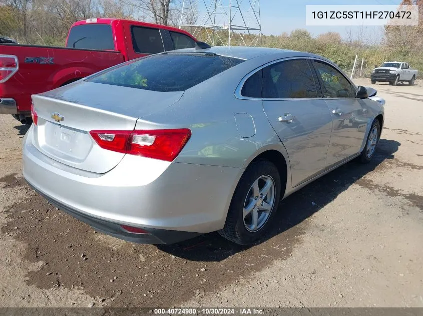 2017 Chevrolet Malibu 1Fl VIN: 1G1ZC5ST1HF270472 Lot: 40724980