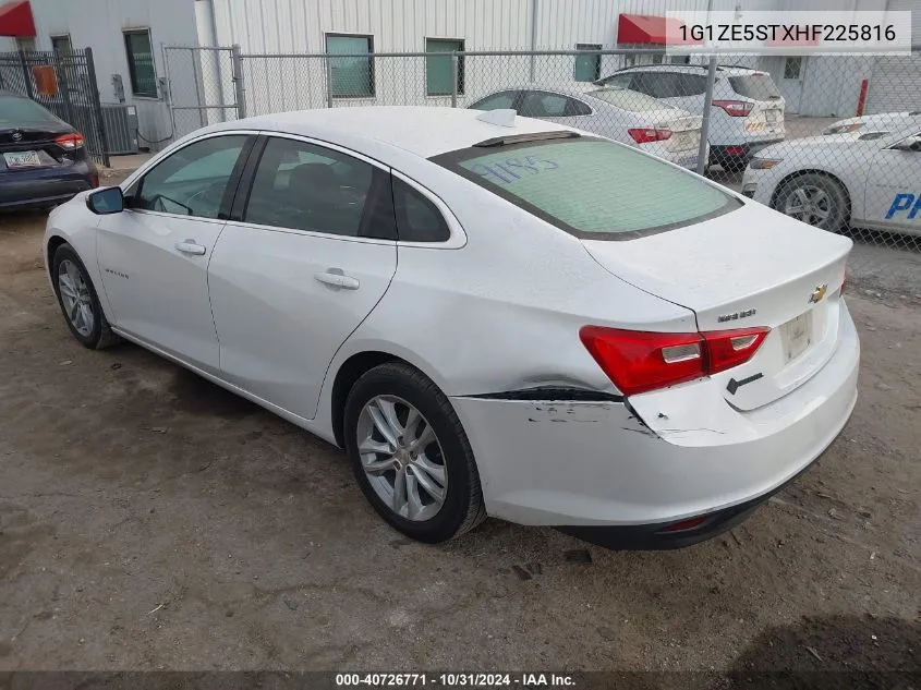 2017 Chevrolet Malibu 1Lt VIN: 1G1ZE5STXHF225816 Lot: 40726771