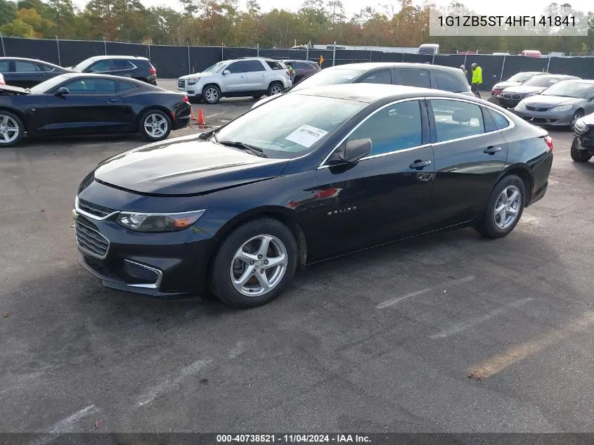 2017 Chevrolet Malibu Ls VIN: 1G1ZB5ST4HF141841 Lot: 40738521