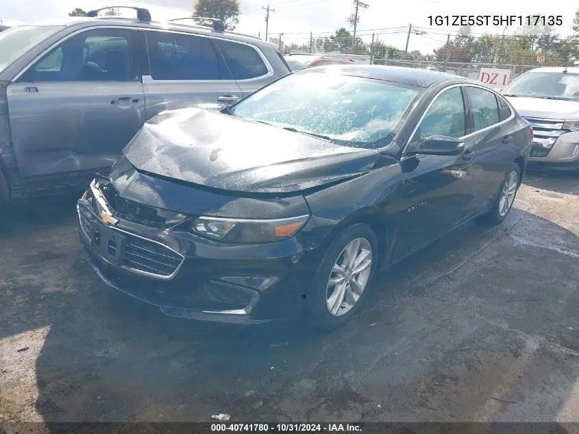 2017 Chevrolet Malibu 1Lt VIN: 1G1ZE5ST5HF117135 Lot: 40741780