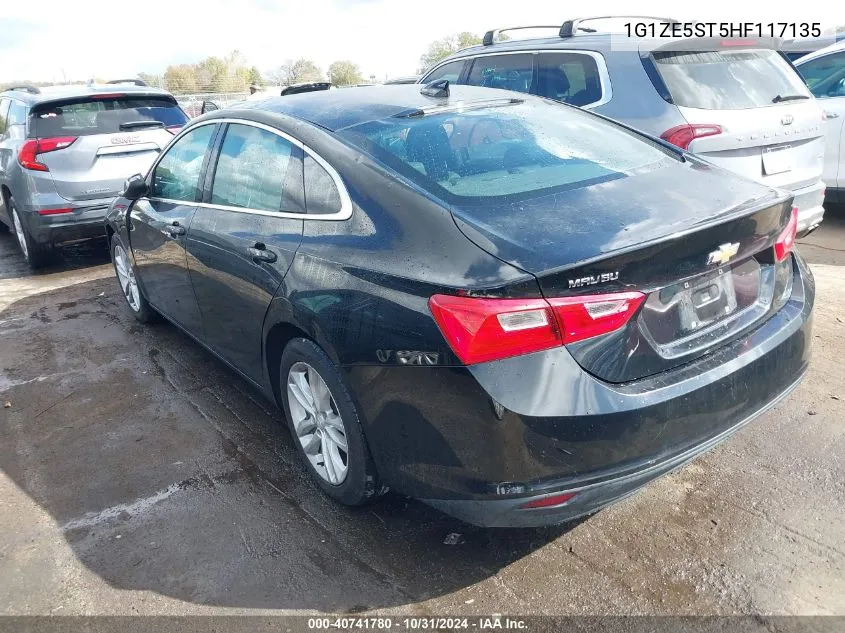 2017 Chevrolet Malibu 1Lt VIN: 1G1ZE5ST5HF117135 Lot: 40741780