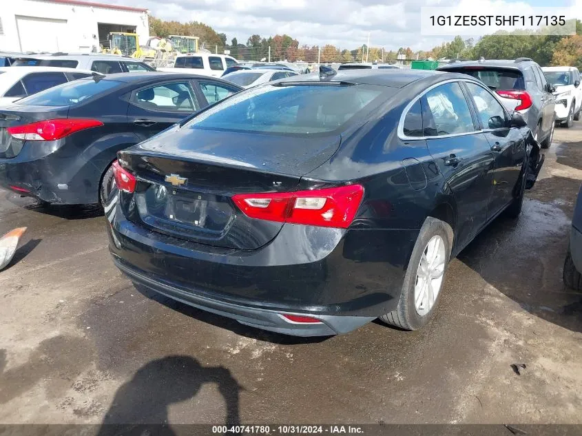 2017 Chevrolet Malibu 1Lt VIN: 1G1ZE5ST5HF117135 Lot: 40741780