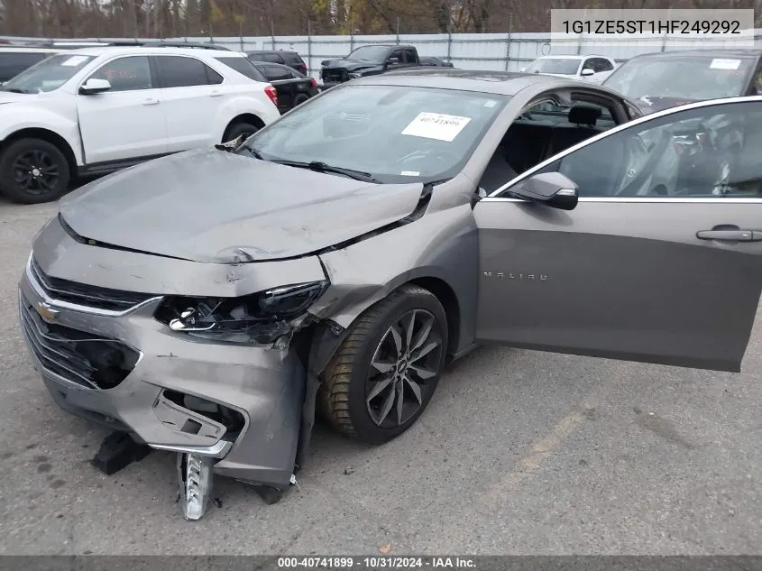 2017 Chevrolet Malibu 1Lt VIN: 1G1ZE5ST1HF249292 Lot: 40741899