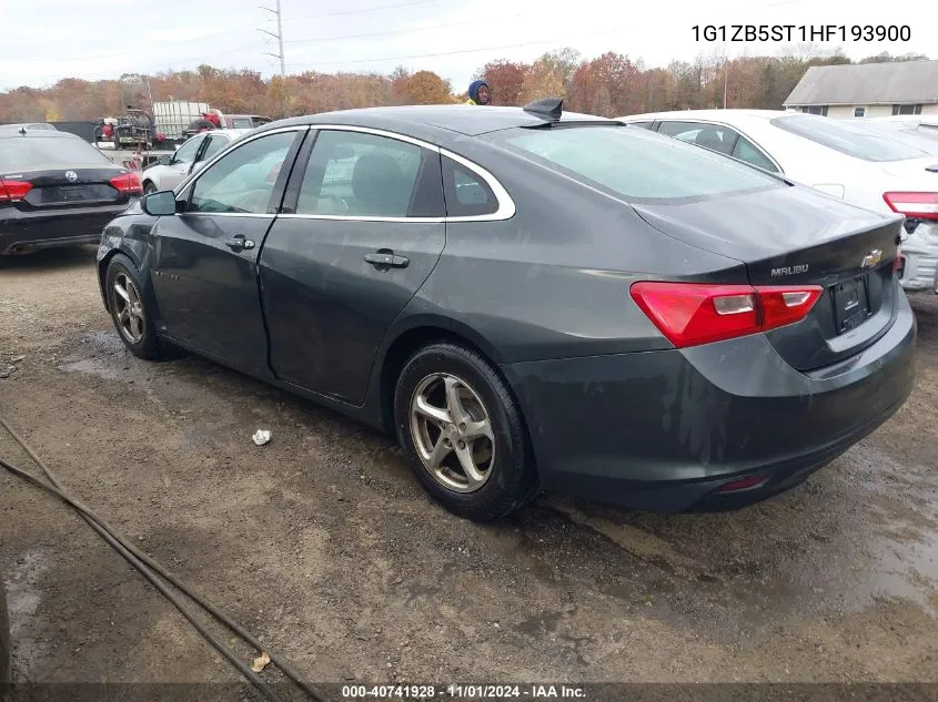 2017 Chevrolet Malibu Ls VIN: 1G1ZB5ST1HF193900 Lot: 40741928