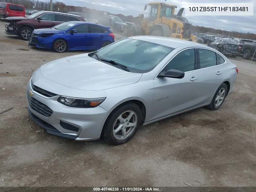 2017 Chevrolet Malibu Ls VIN: 1G1ZB5ST1HF183481 Lot: 40746235