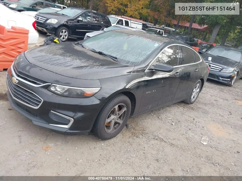 2017 Chevrolet Malibu Ls VIN: 1G1ZB5ST6HF151464 Lot: 40750479