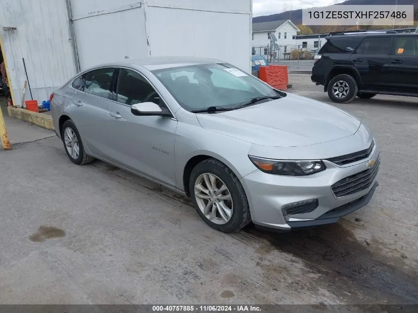 2017 Chevrolet Malibu 1Lt VIN: 1G1ZE5STXHF257486 Lot: 40757885